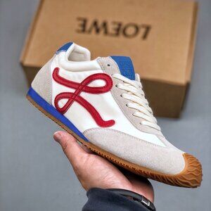 Loewe red blue ballet runner sneakers
